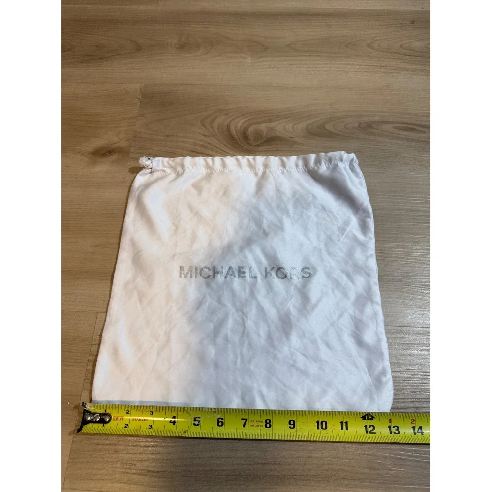 Michael Kors Dust Bag White OS Unisex Drawstring Satin Storage Accessory